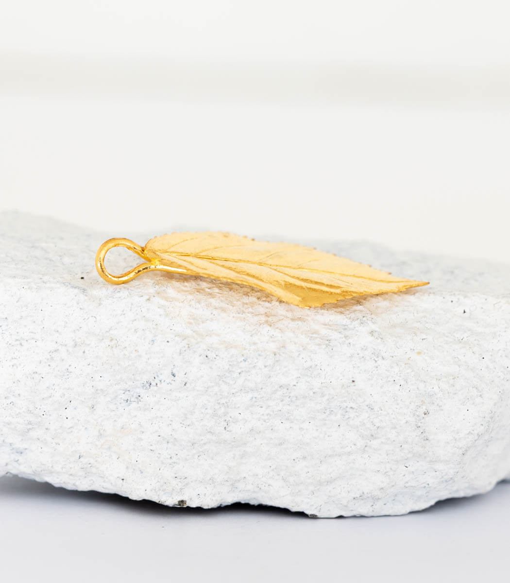 Gold Anhänger Rosenblatt