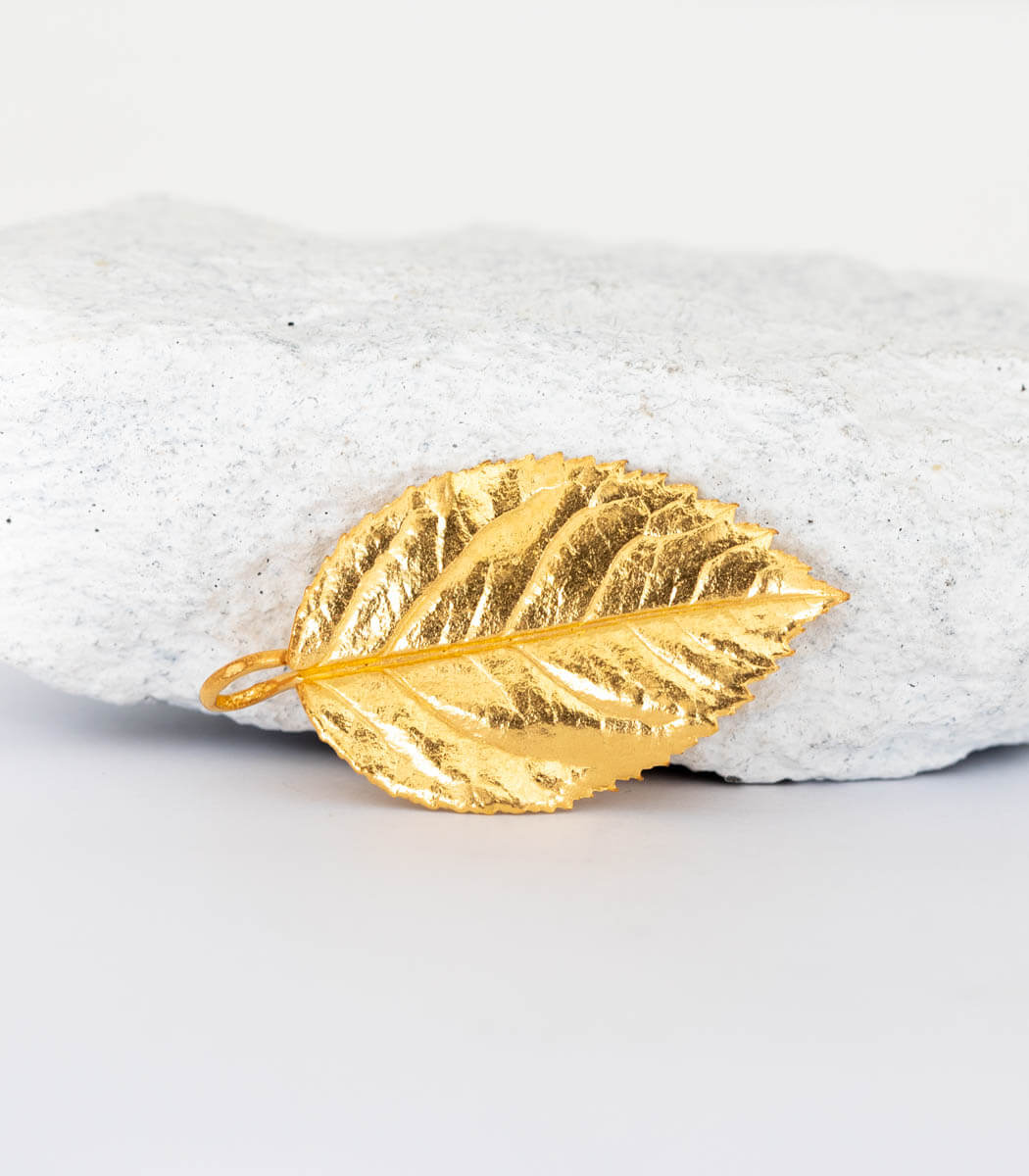 Gold Anhänger Rosenblatt