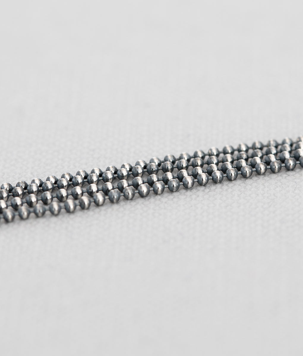 Silber Kette geschwärzt