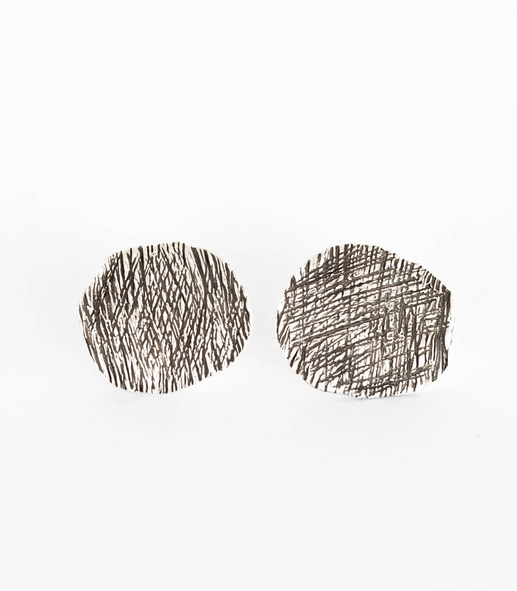 Silber Ohrstecker Schiefer