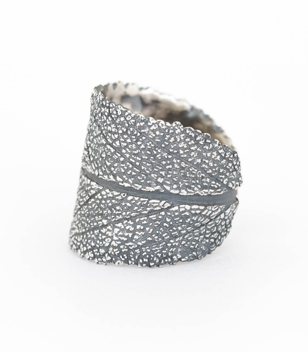 Silber Ring Salbei Gr. 57