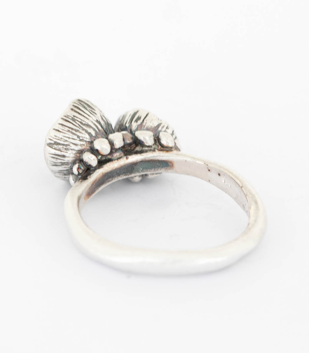 Silber Ring Blütenkelch Gr. 54