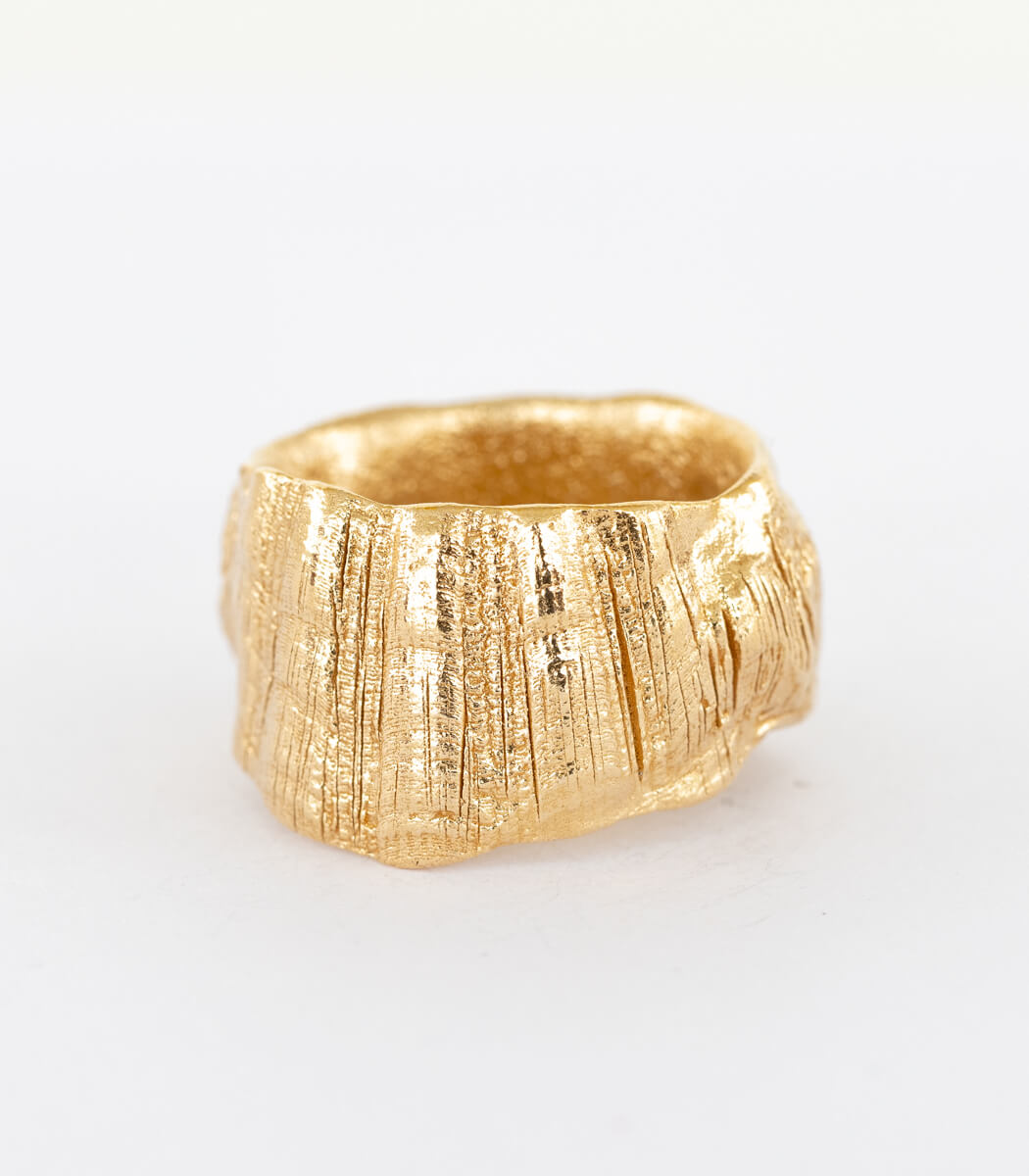 Bronze Ring Muschel Gr. 54