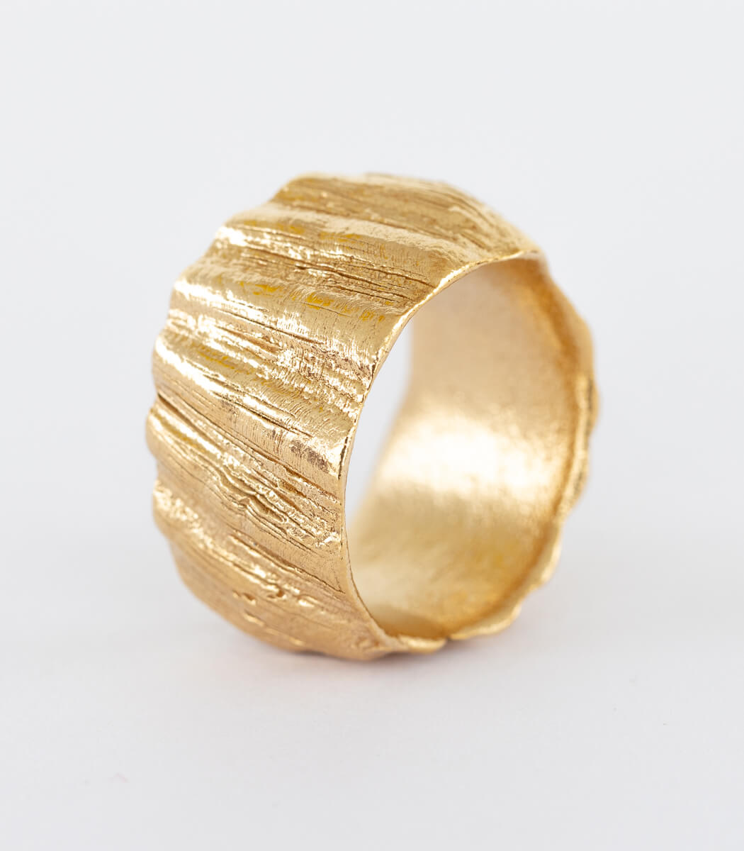 Bronze Ring Muschel Gr. 54