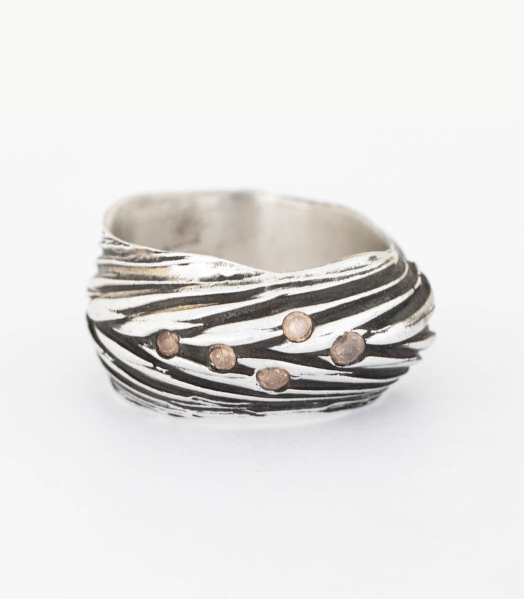 Silber Ring Ähre Gr. 56