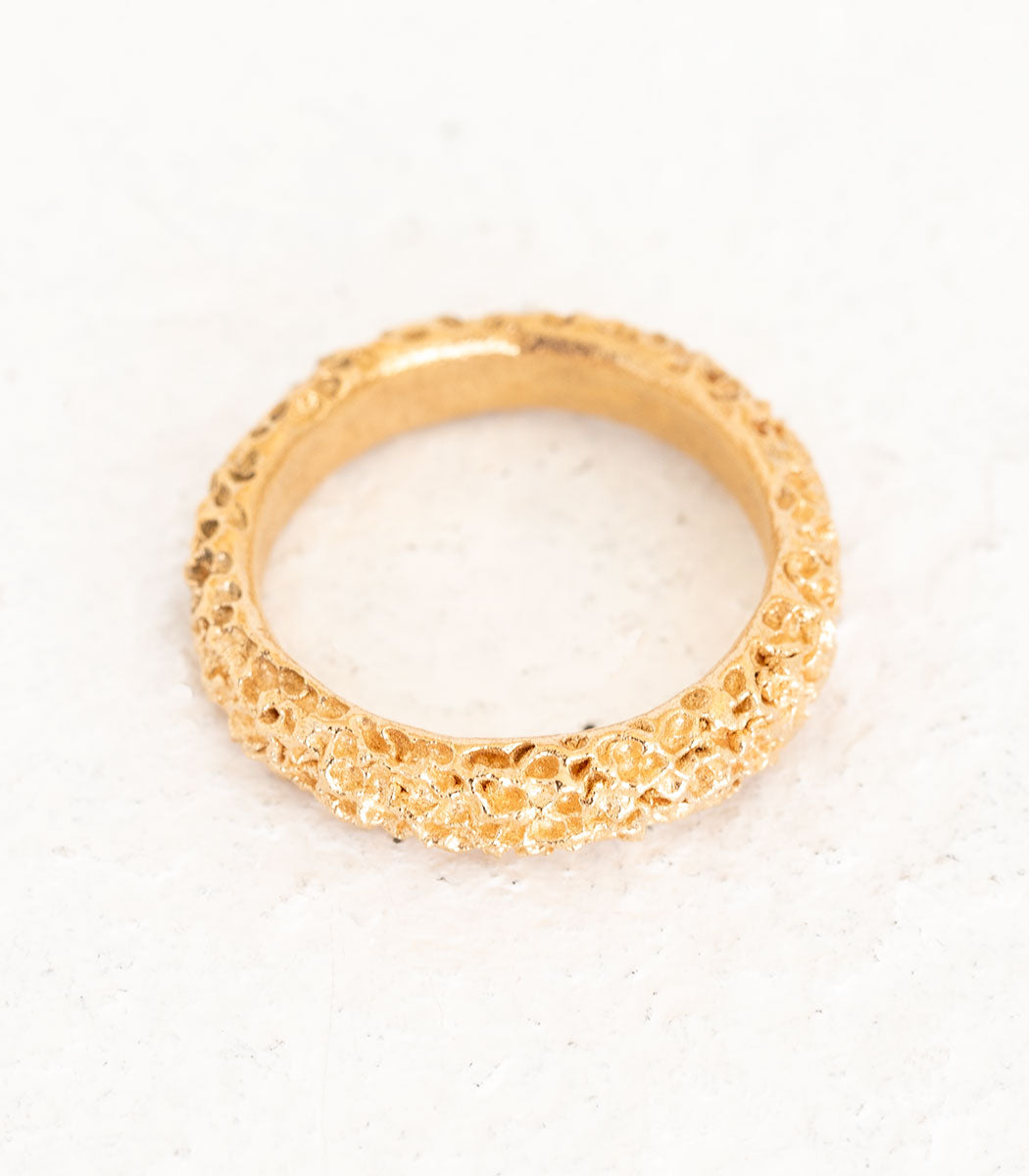 Bronze Ring Korallenstruktur Gr. 59
