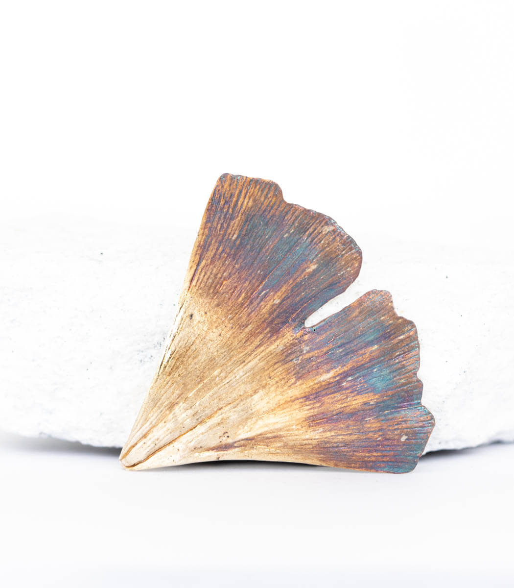 Silber Anhänger Ginkgoblatt