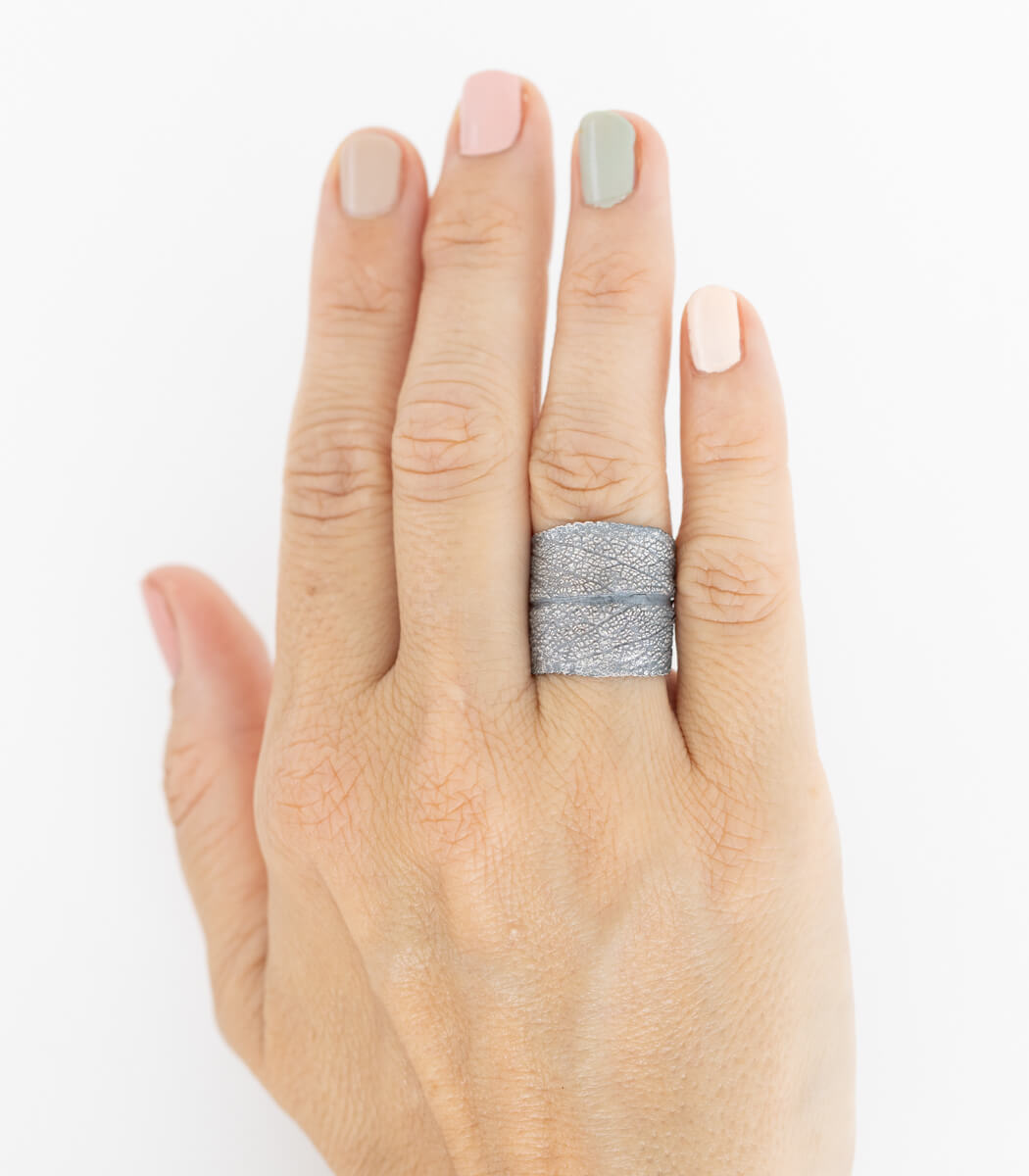 Silber Ring Salbei Gr. 58