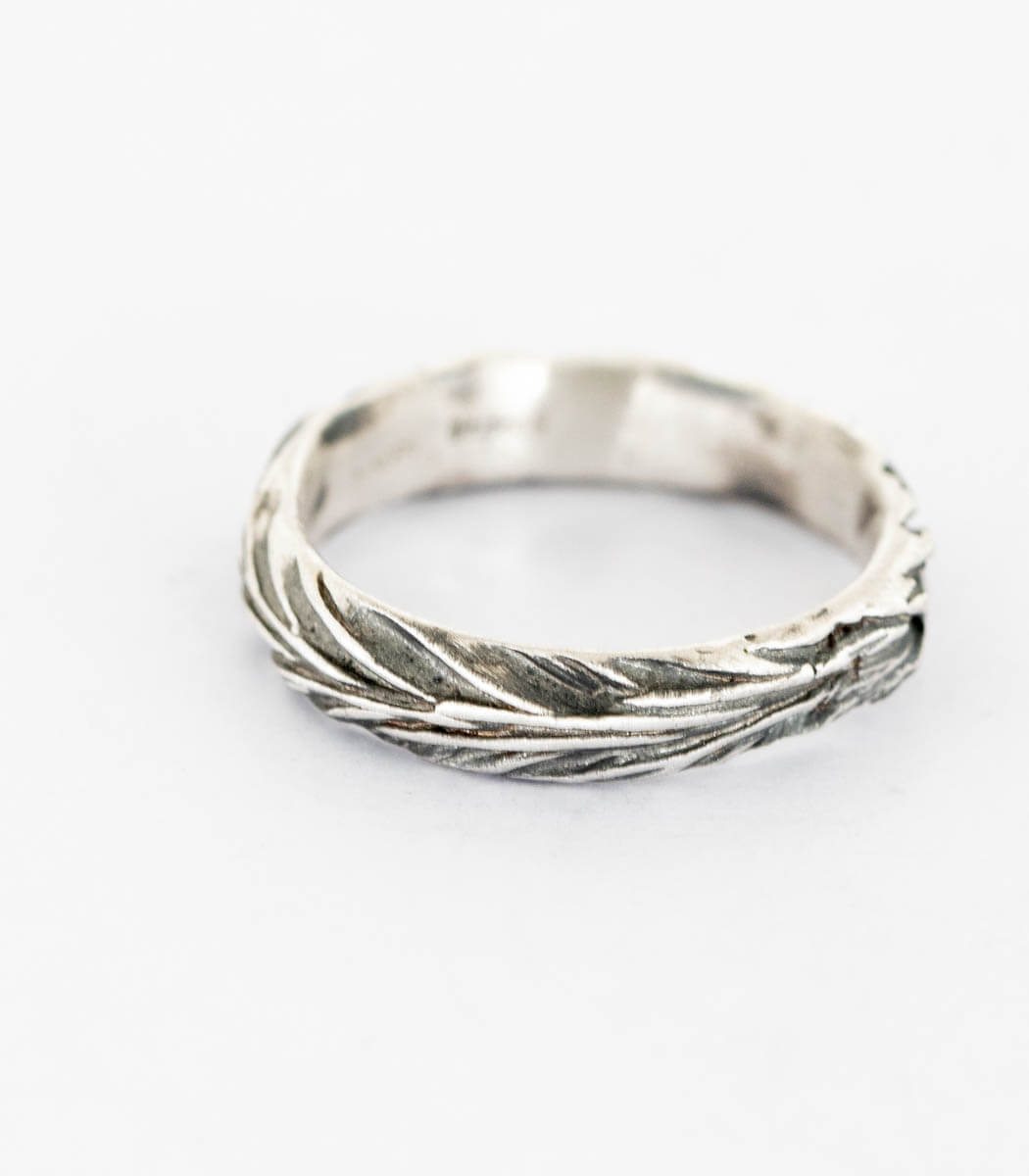 Silber Ring Gräser Gr. 51