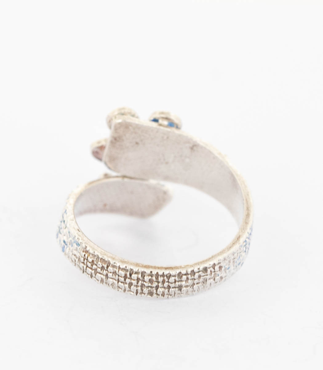 Silber Ring Blume Gr. 55