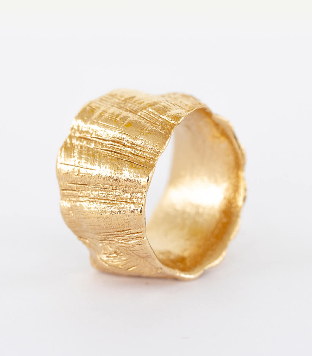 Bronze Ring Muschel Gr. 55
