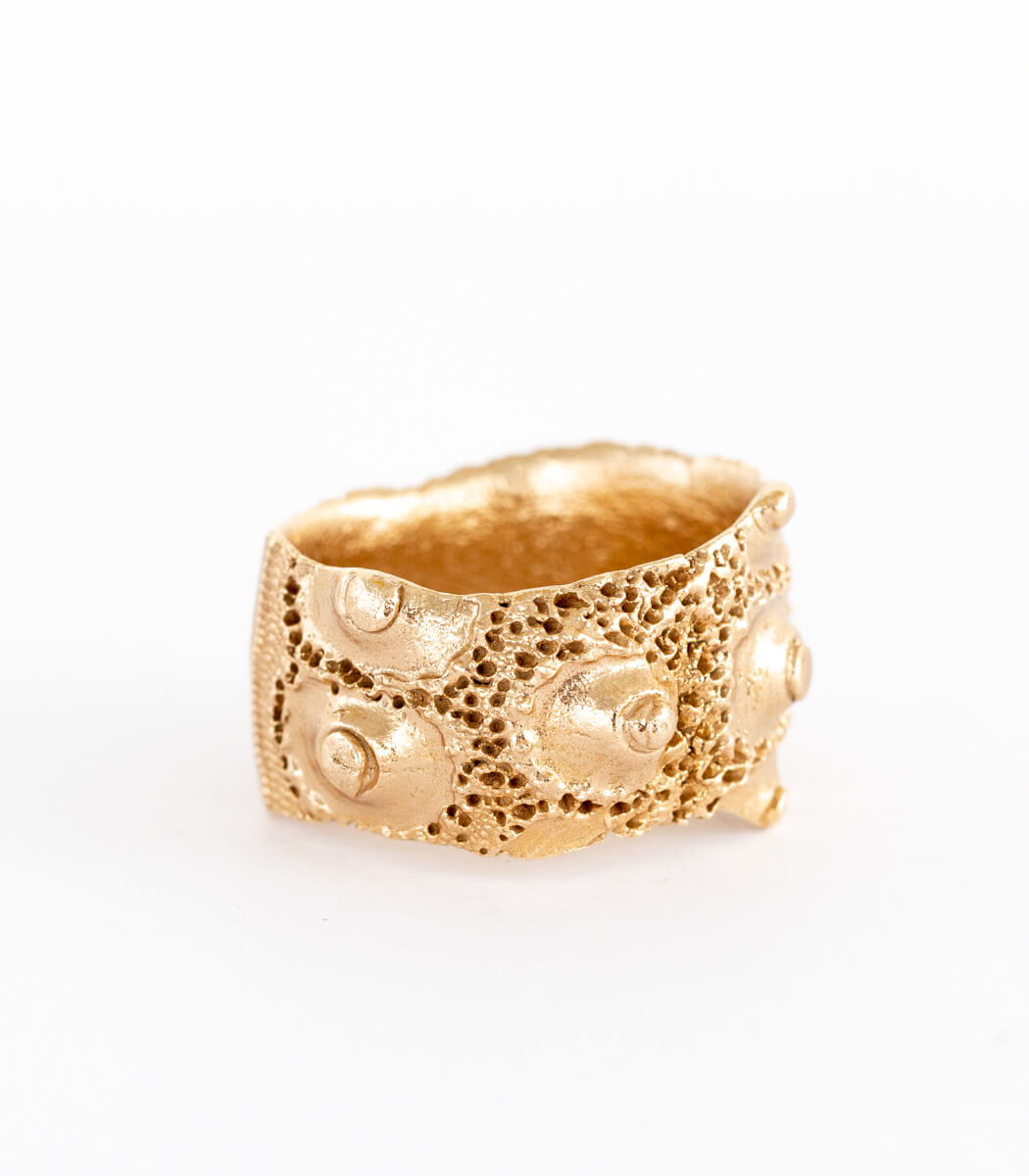Bronze Ring Seeigel Gr. 62