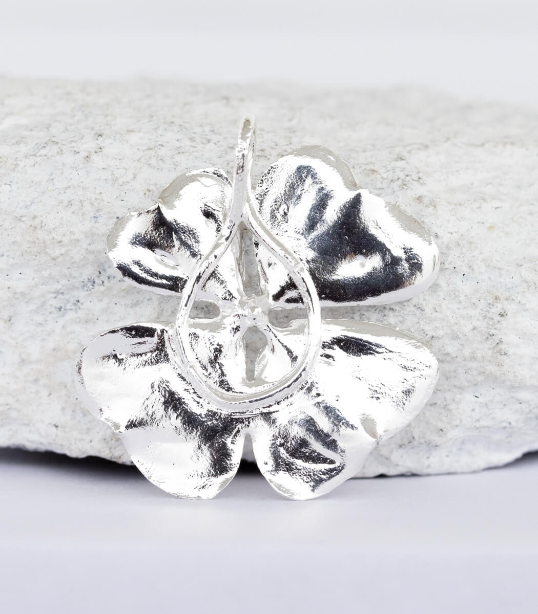 Silber Anhänger Glücksklee