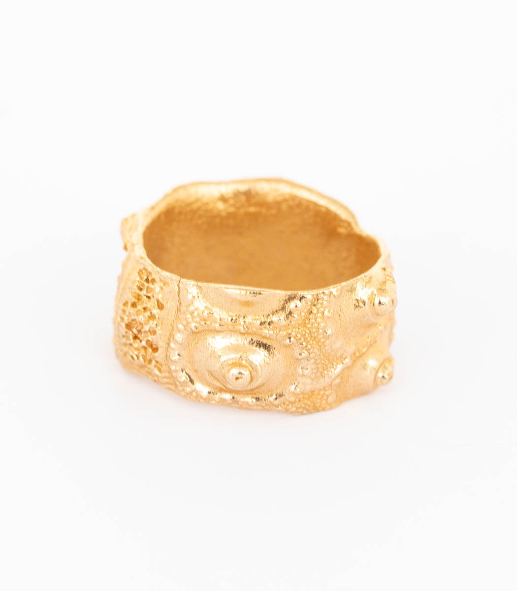 Bronze Ring Seeigel Gr. 57