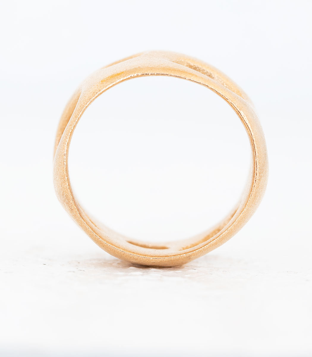 Bronze Ring Lochgestein Gr. 59