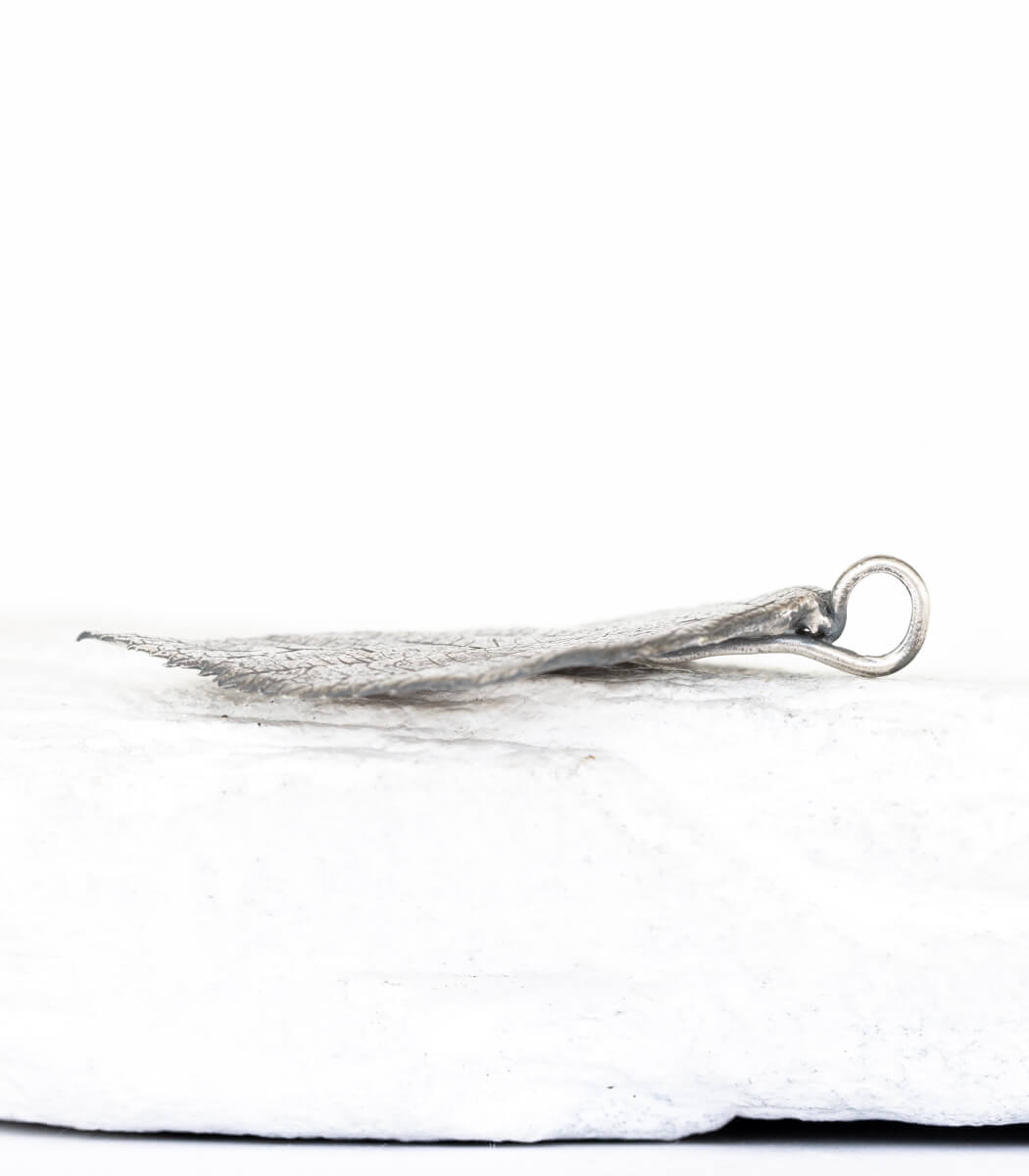 Silber Anhänger Brombeerblatt