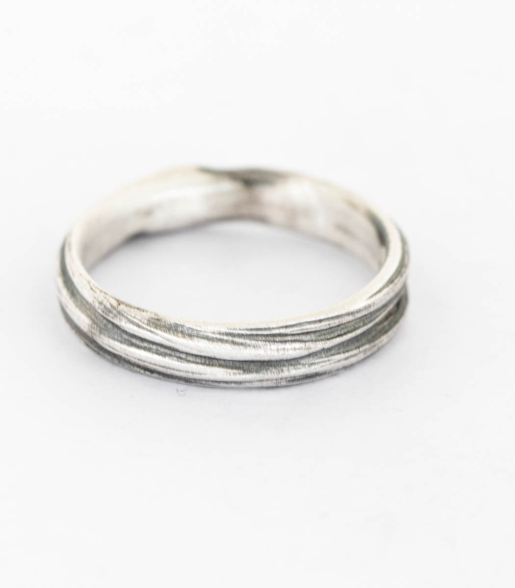 Silber Ring Gras Gr. 55