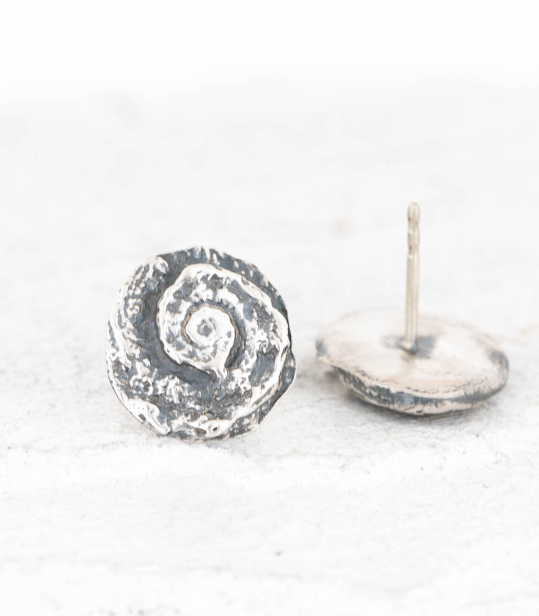 Silber Ohrstecker Schnecken