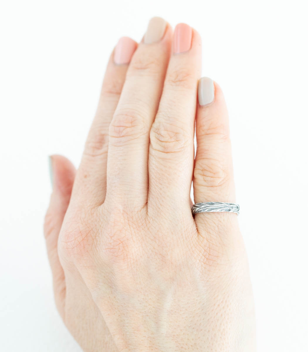 Silber Ring Gräser Gr. 51