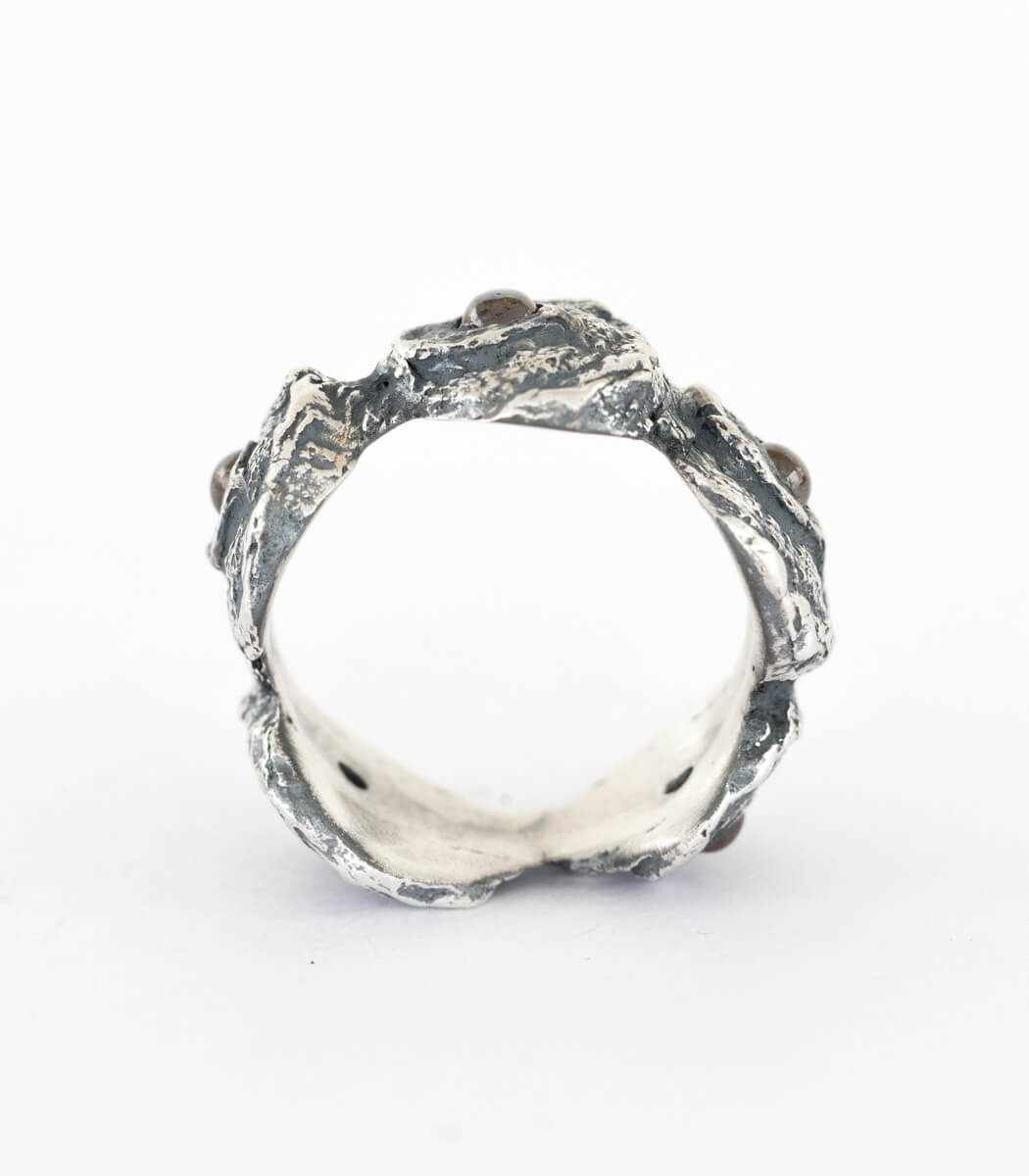 Silber Ring Schnecken Gr. 55