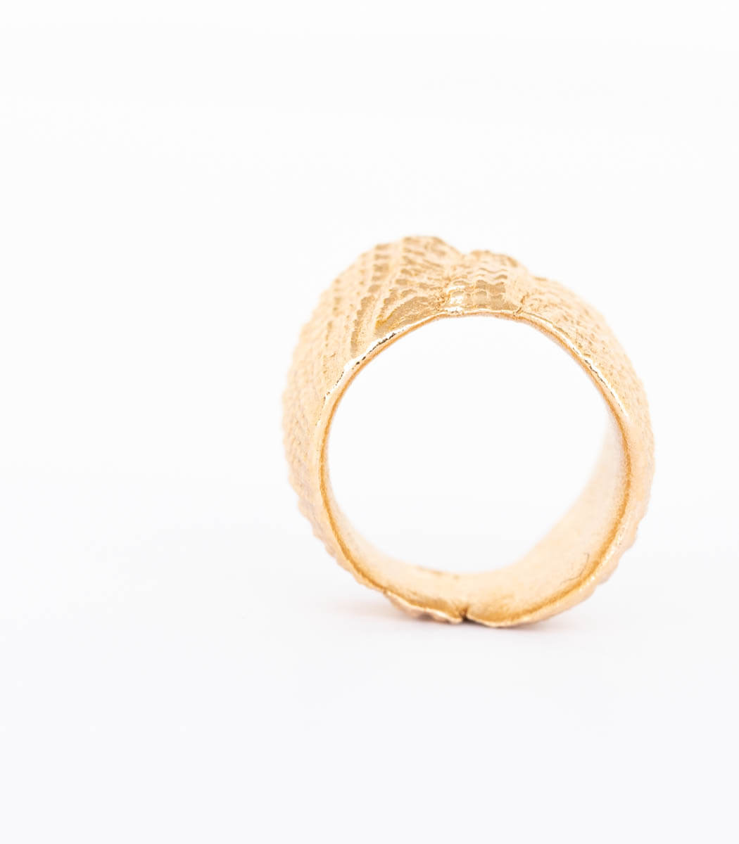 Bronze Ring Muschel Gr.57