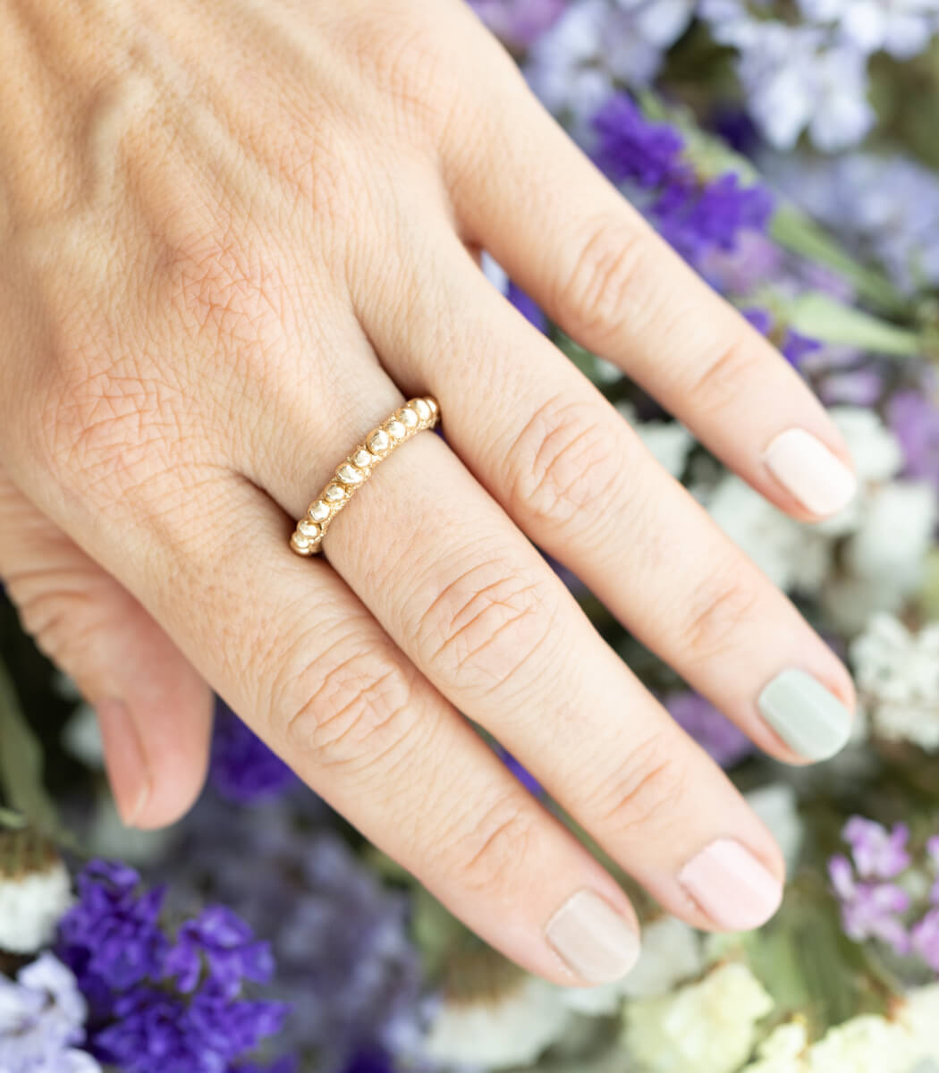 Ring Bronze Blütenknopspen Gr. 58