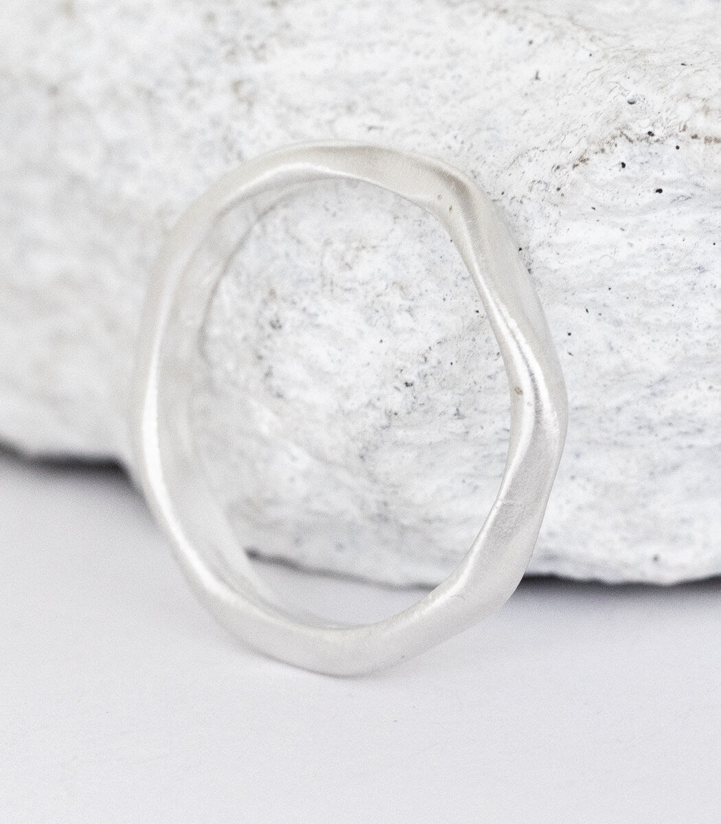 Silber Ring Natural Gr. 56