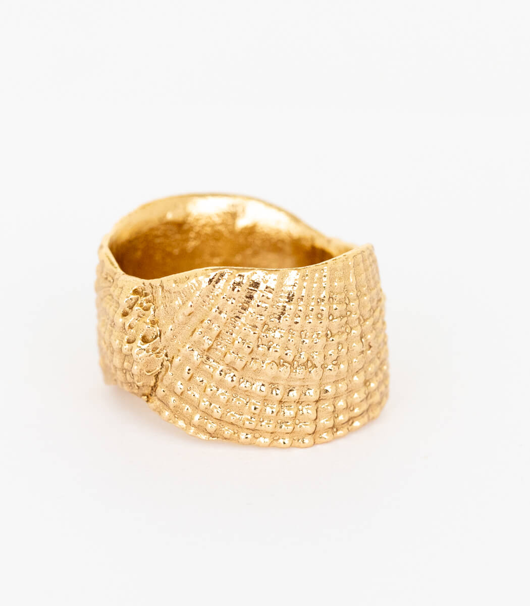 Bronze Ring Muschel Gr.56