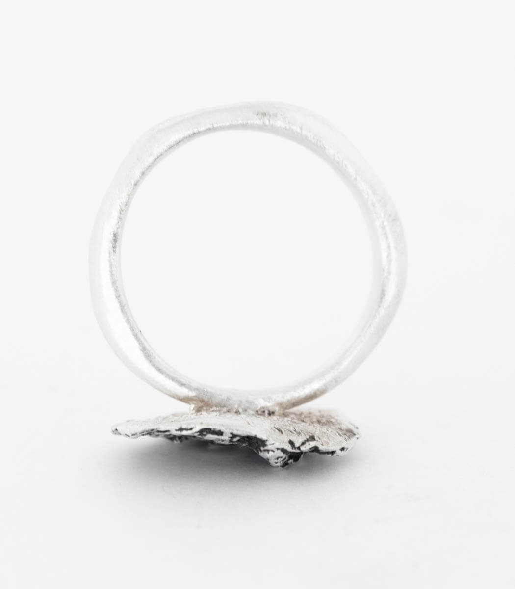 Silber Ring Stein Gr. 55