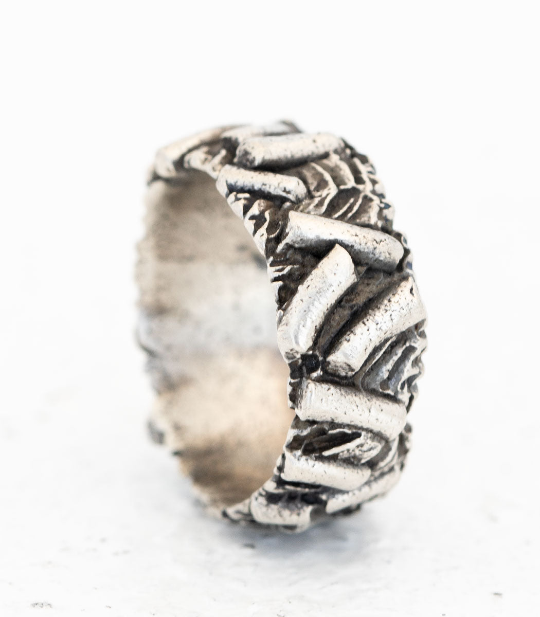 Silber Ring Rollsplitt Gr. 52
