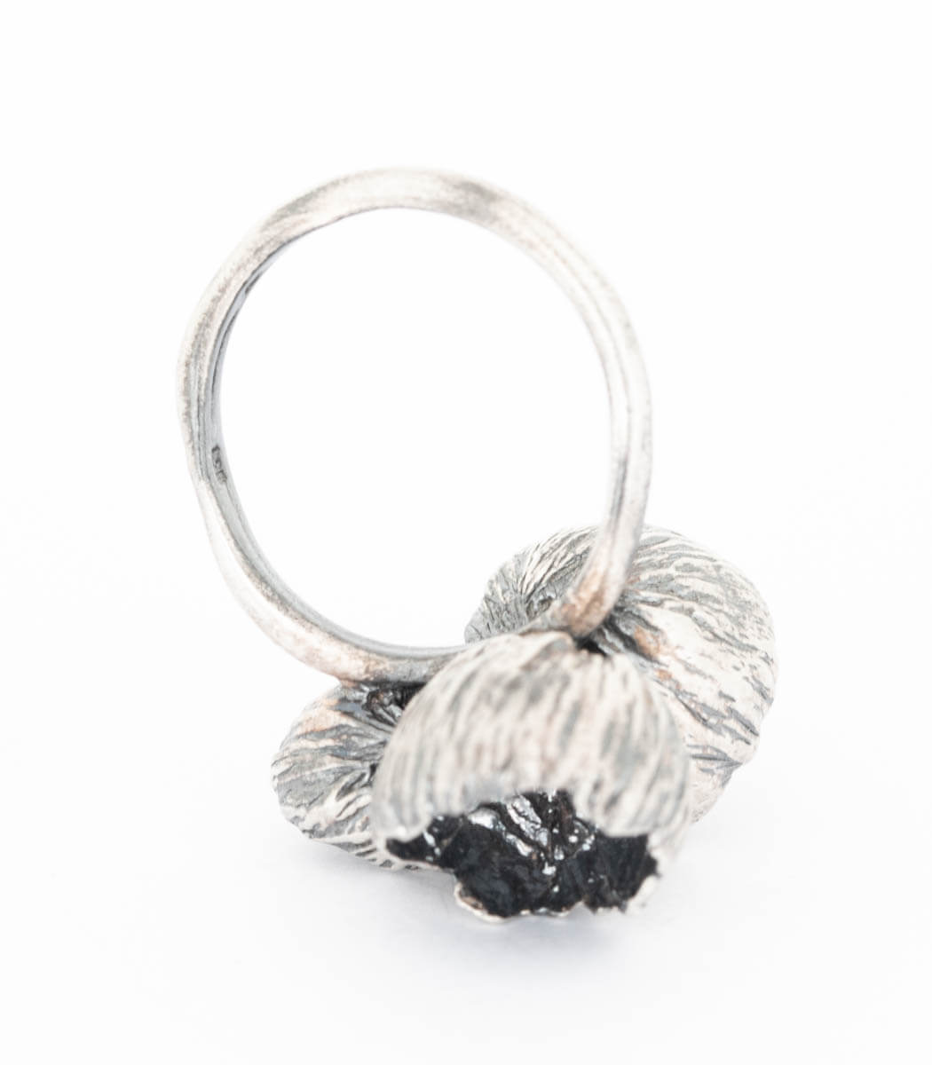 Silber Ring 3 Blüten Gr. 53