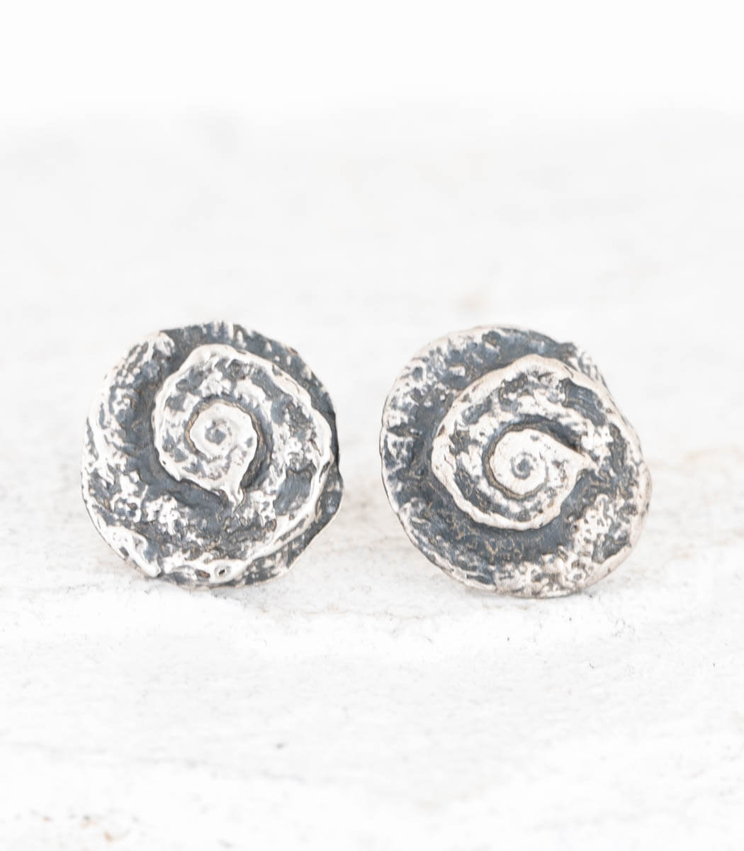 Silber Ohrstecker Schnecken