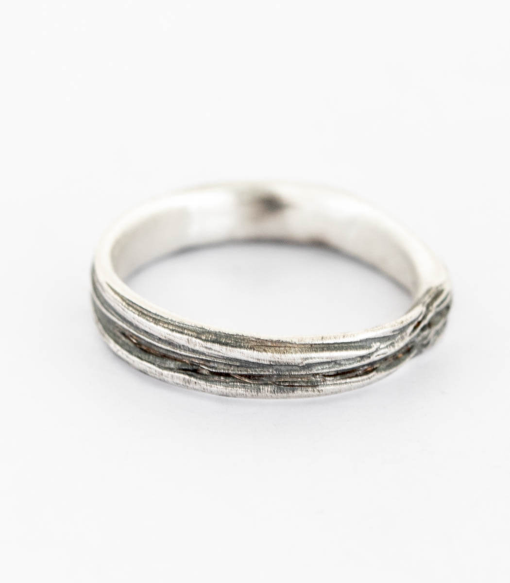 Silber Ring Gras Gr. 55