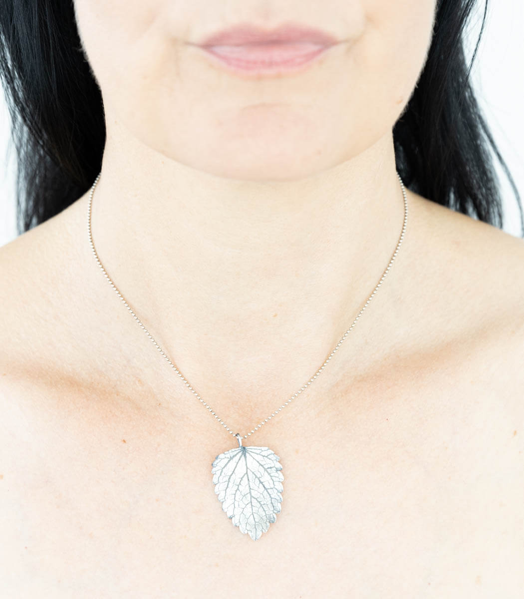 Silber Anhänger Melisse