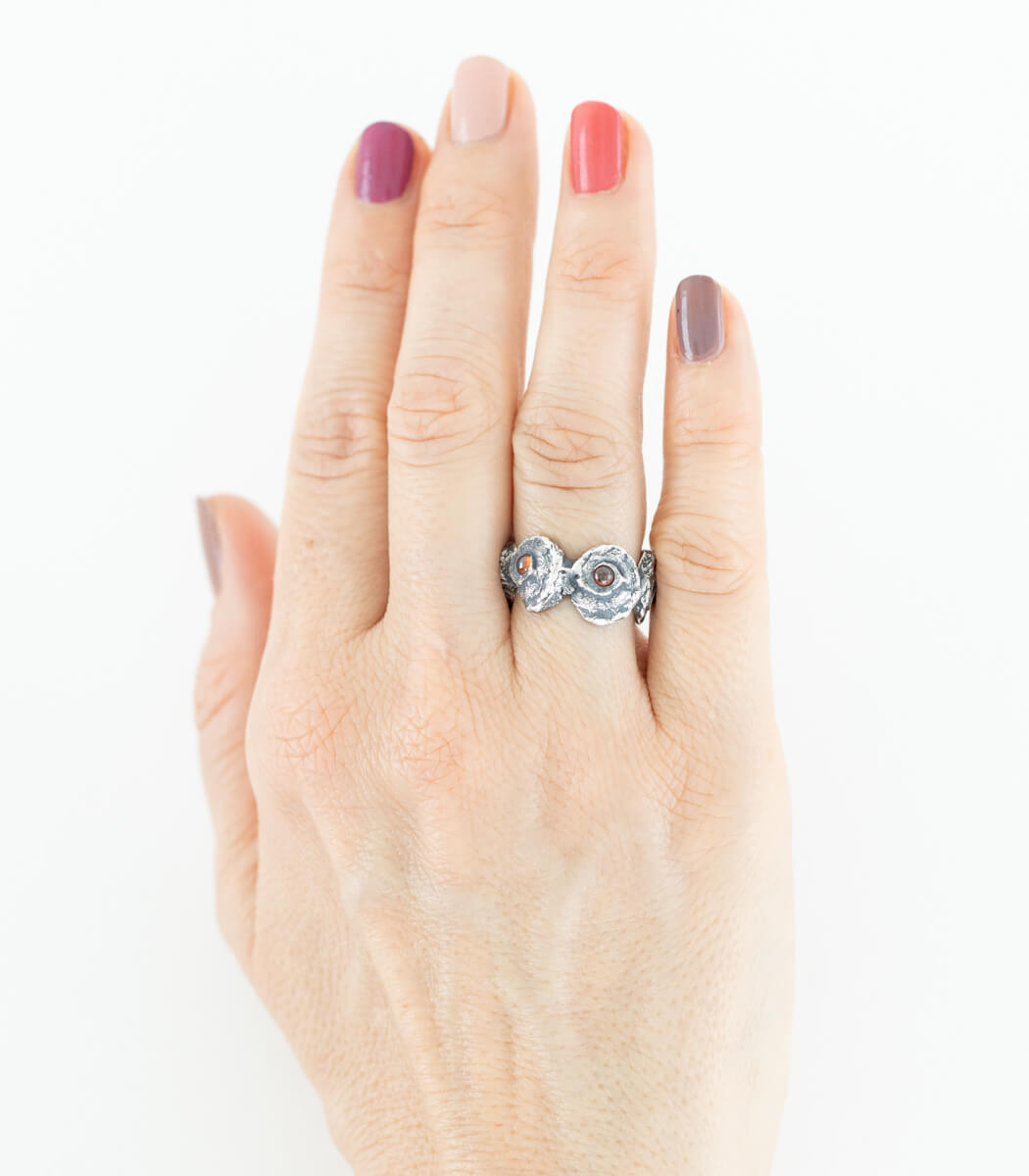 Silber Ring Schnecken Gr. 55
