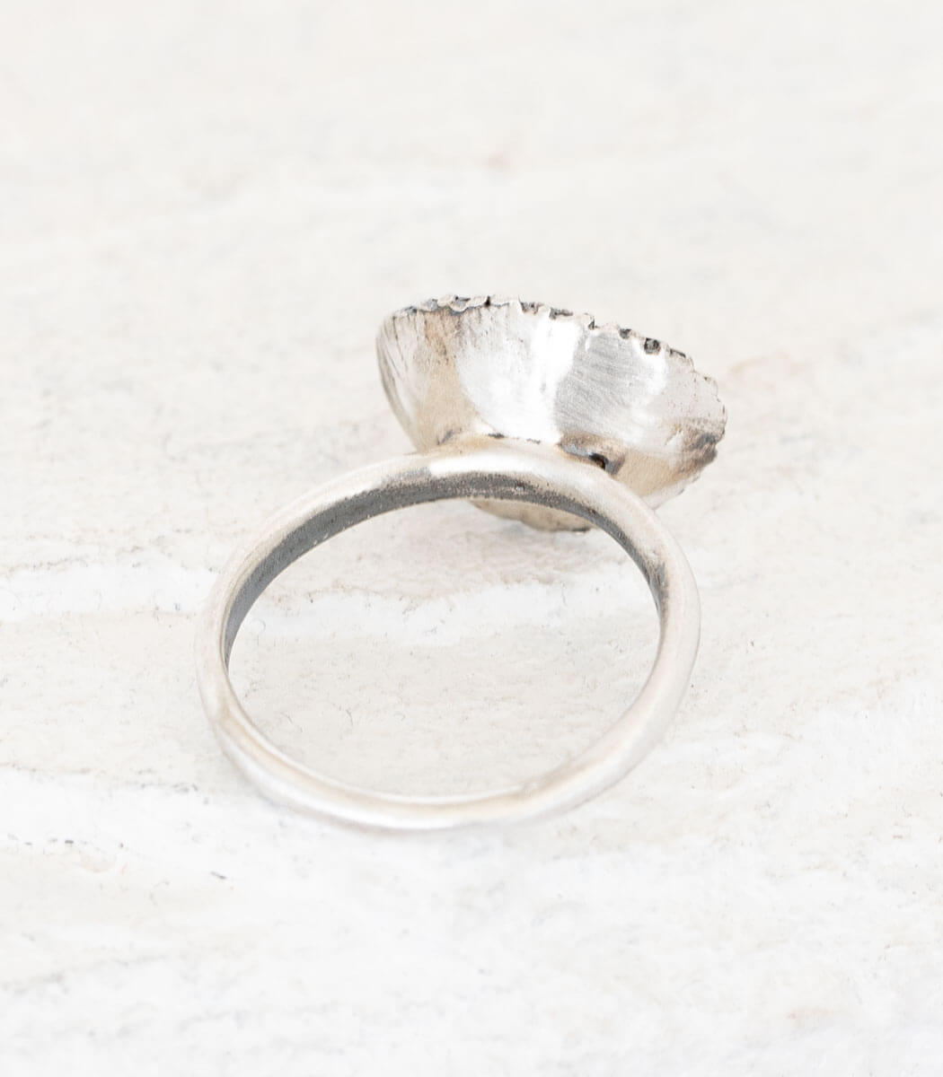 Silber Ring Korallenstruktur Gr. 57