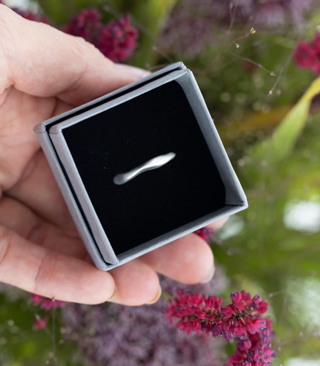 Silber Ring Natural Gr. 58