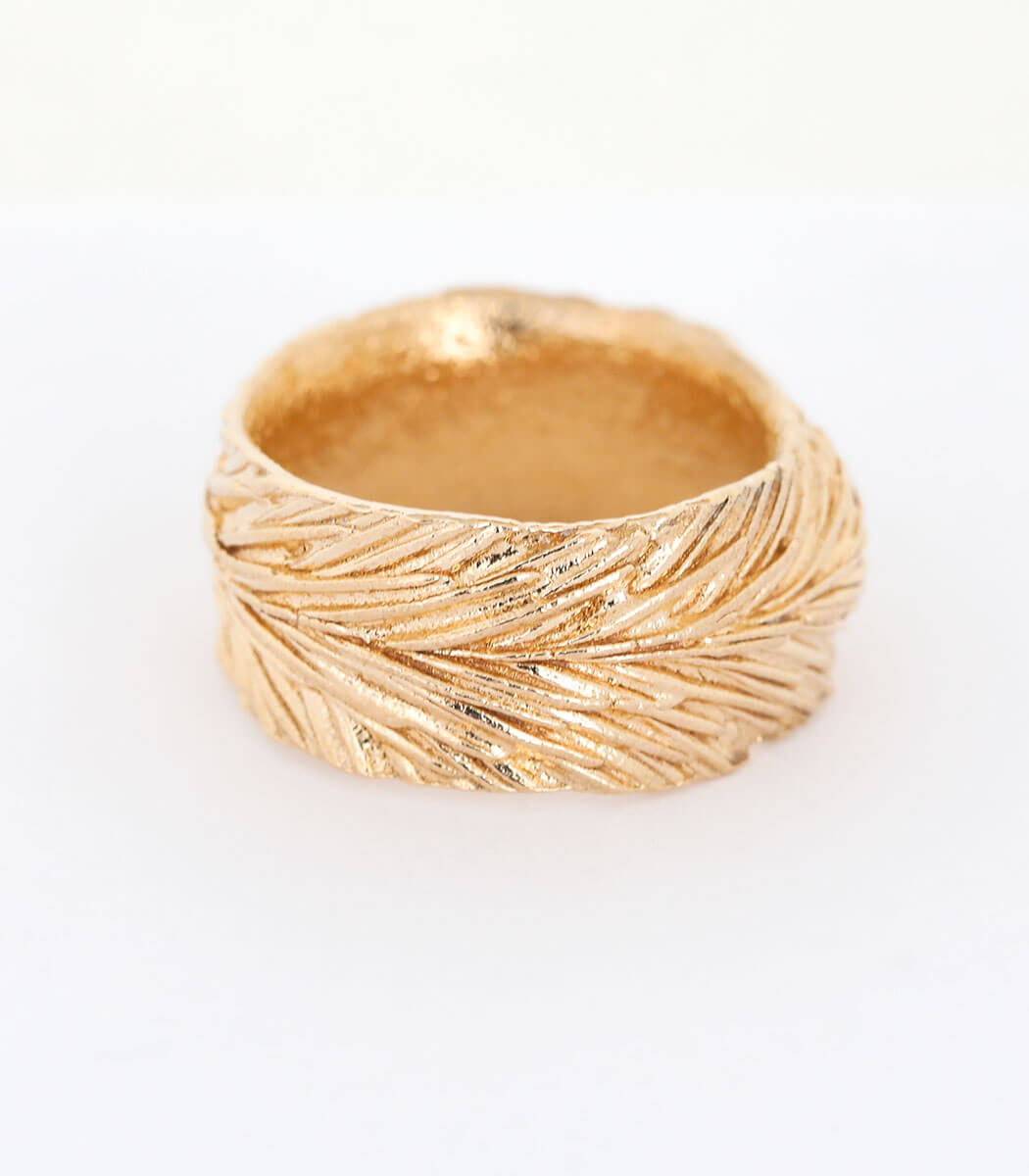 Bronze Ring Getreideähre Gr. 56