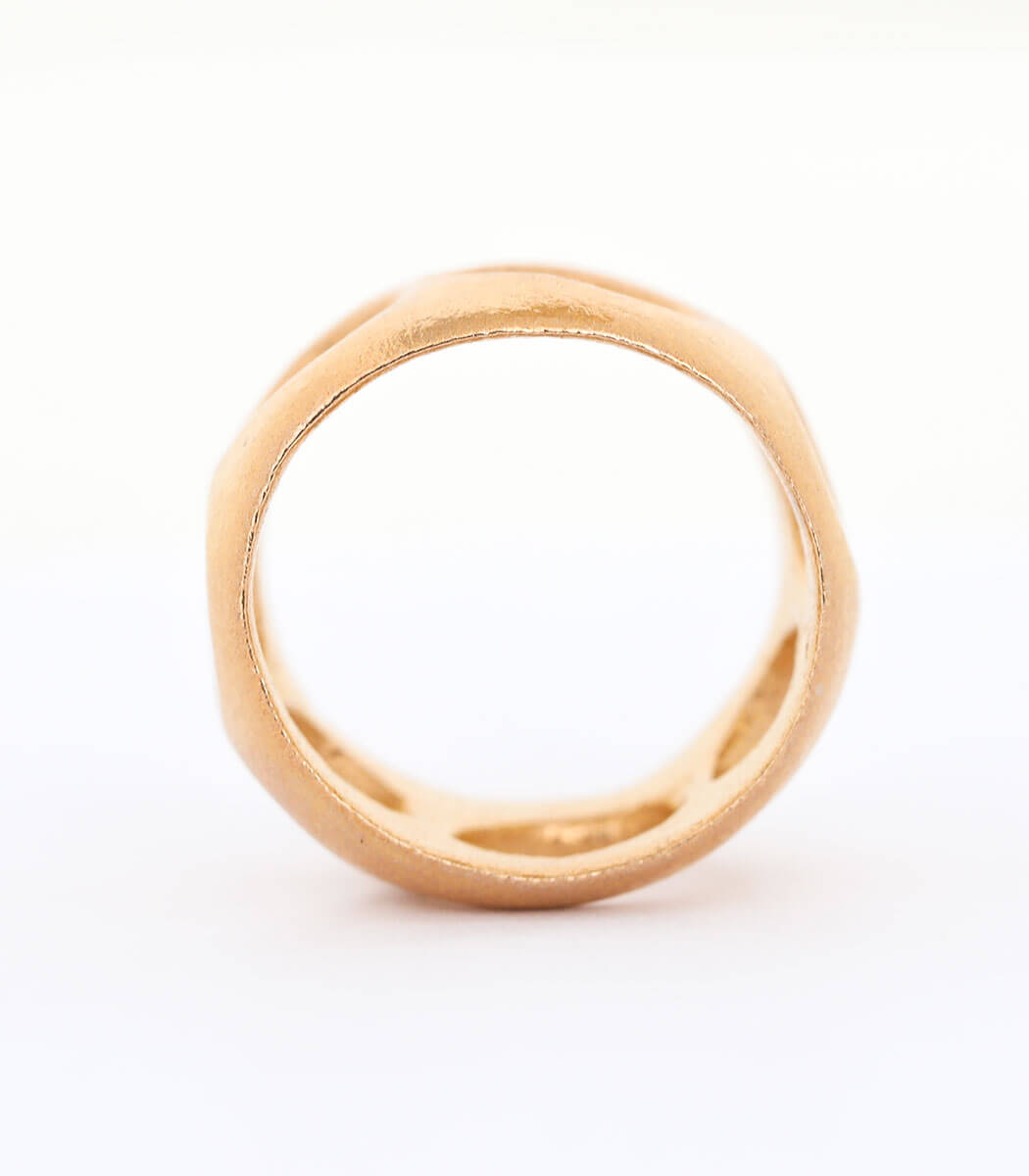 Bronze Ring Lochgestein Gr. 54