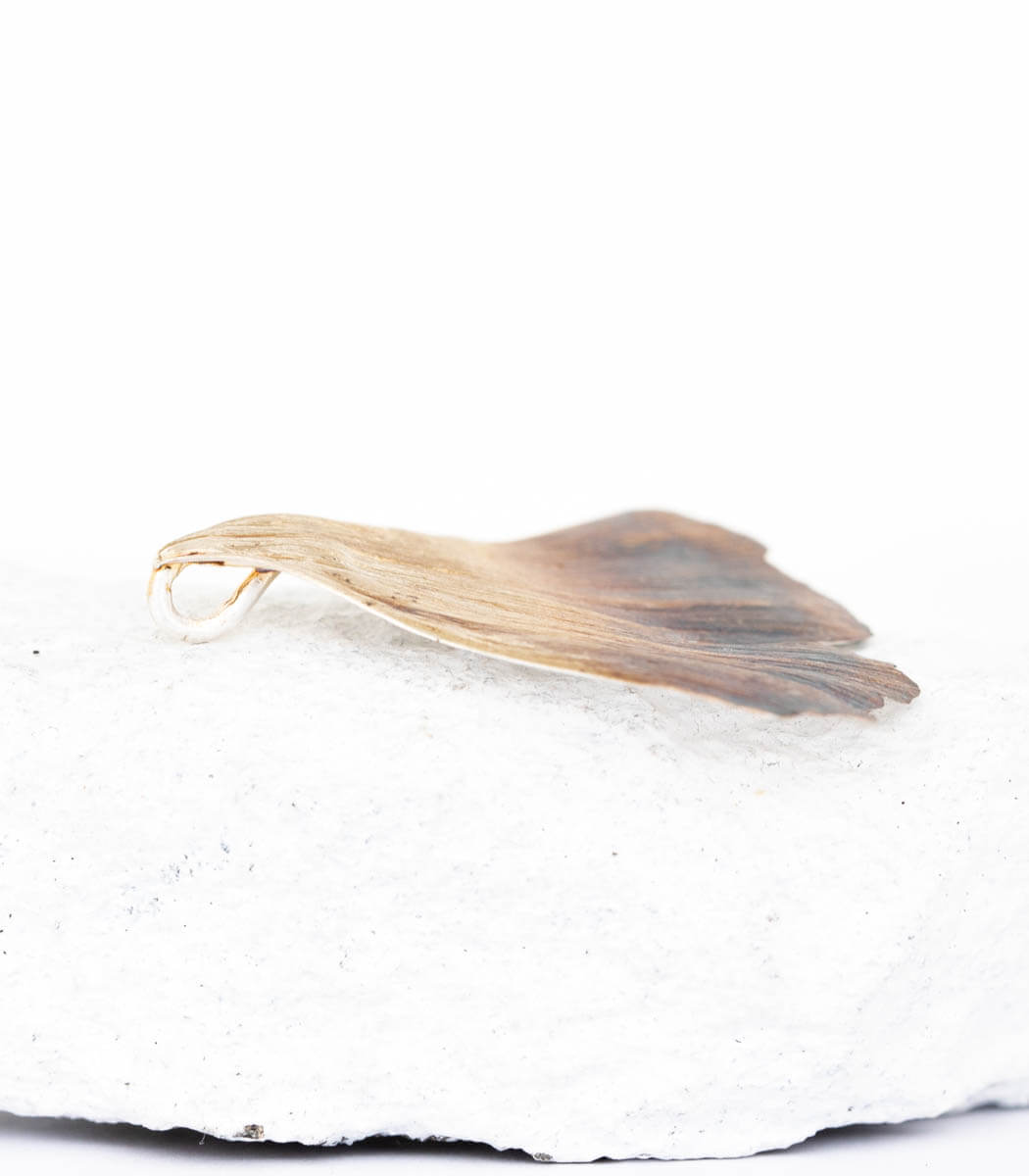 Silber Anhänger Ginkgoblatt