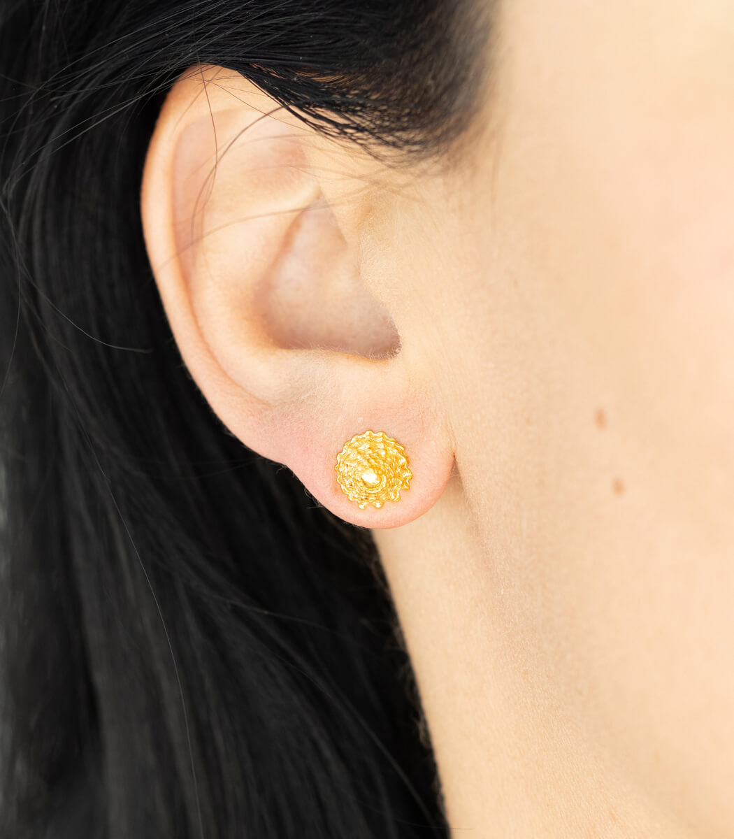 Gold Ohrstecker Schnecken