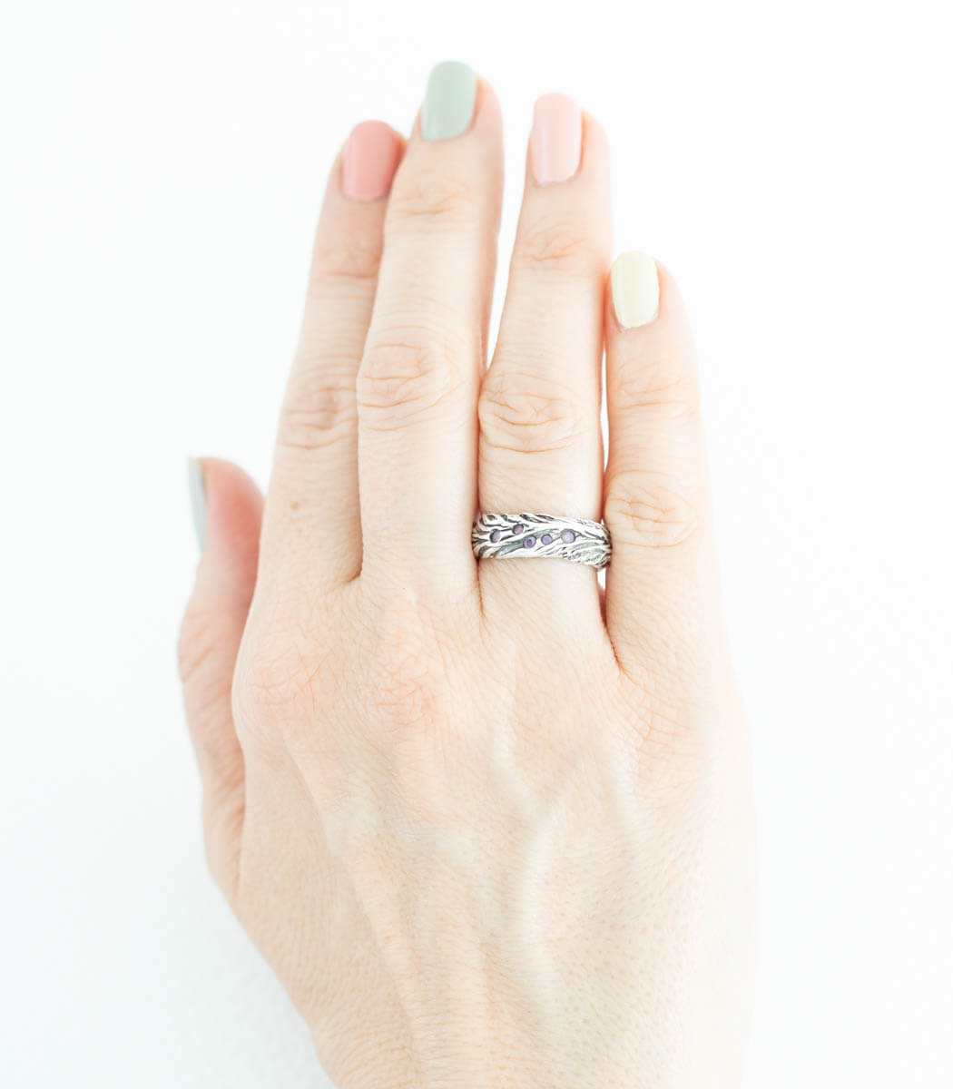 Silber Ring Ähre Gr. 56