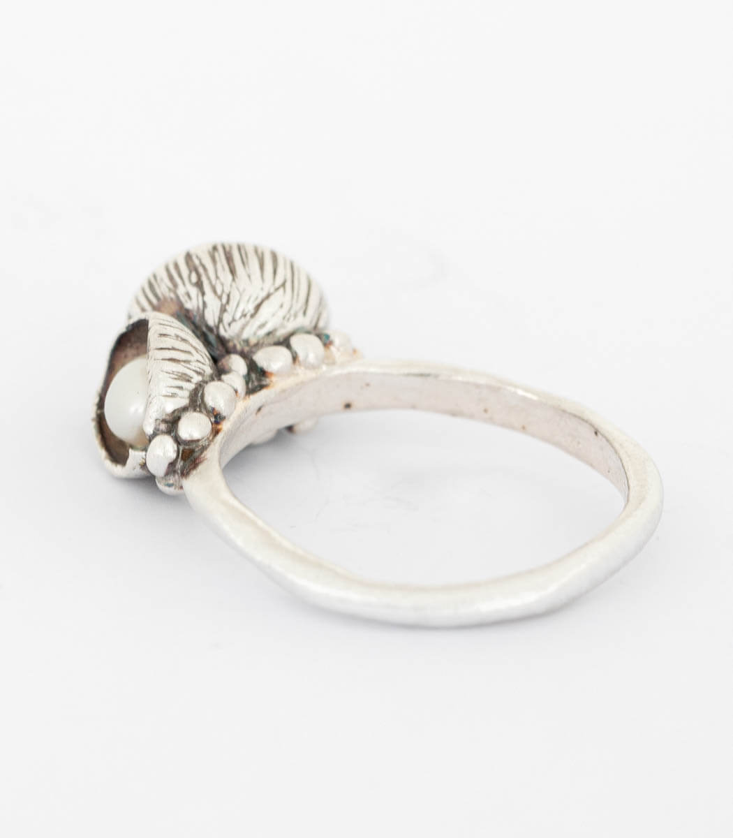 Silber Ring Blütenkelch Gr. 58