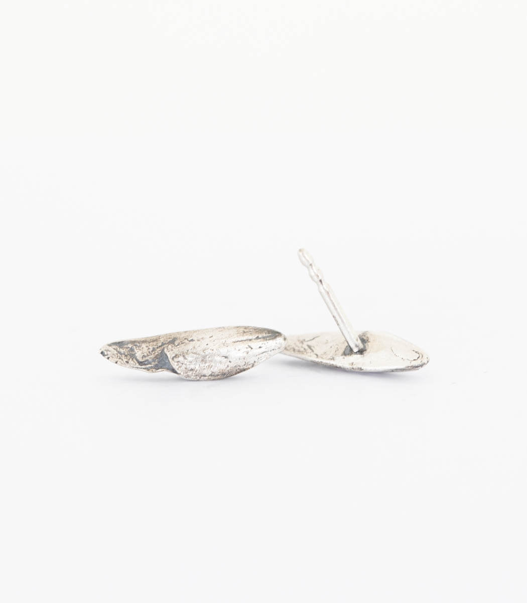 Silber Ohrstecker Getreidekorn