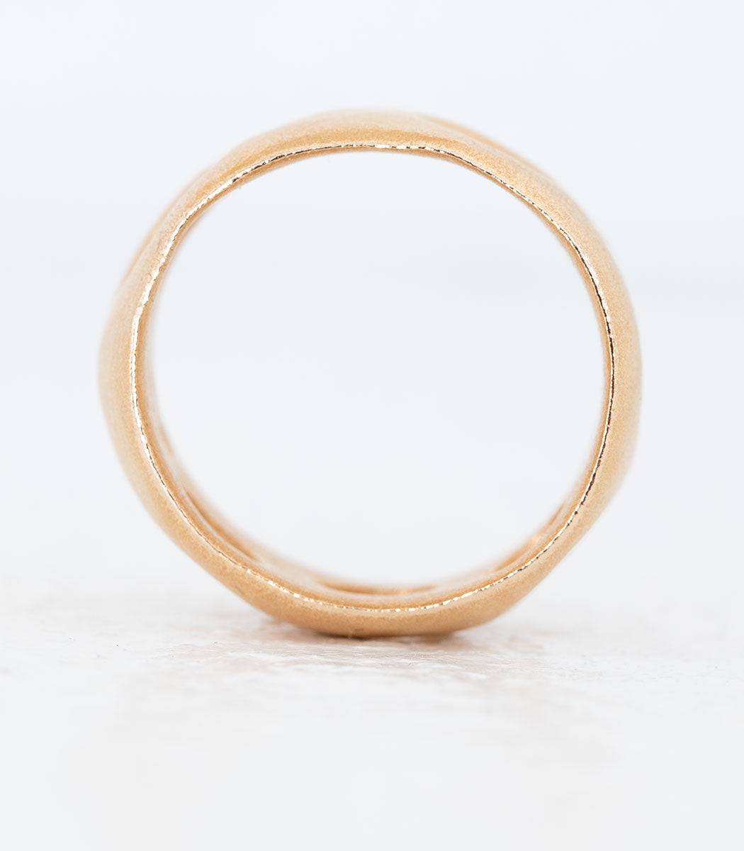 Bronze Ring Lochgestein Gr. 56