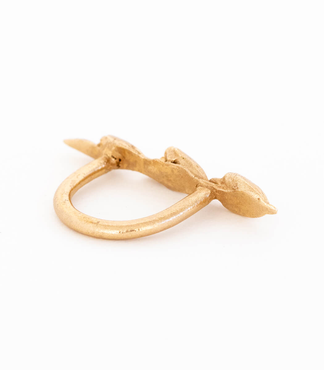 Bronze Ring Getreideähre Gr. 52