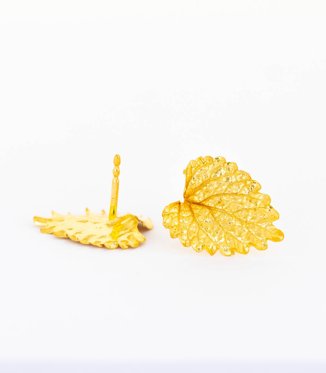 Gold Ohrstecker Melisse