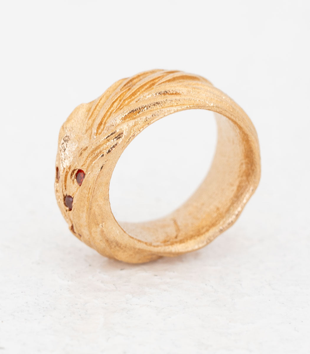 Bronze Ring Getreideähre Gr. 52
