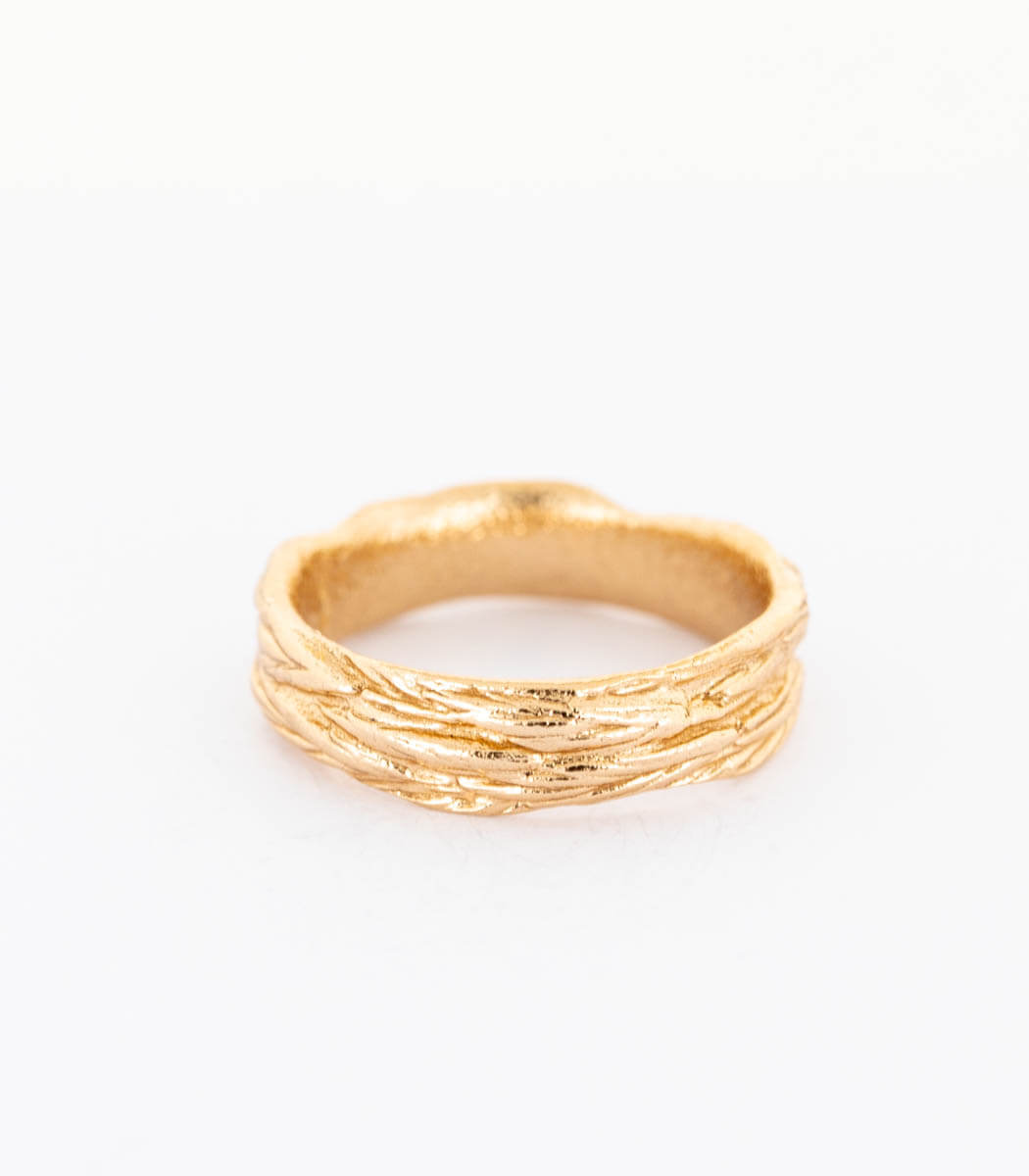 Bronze Ring Gräser Gr. 52
