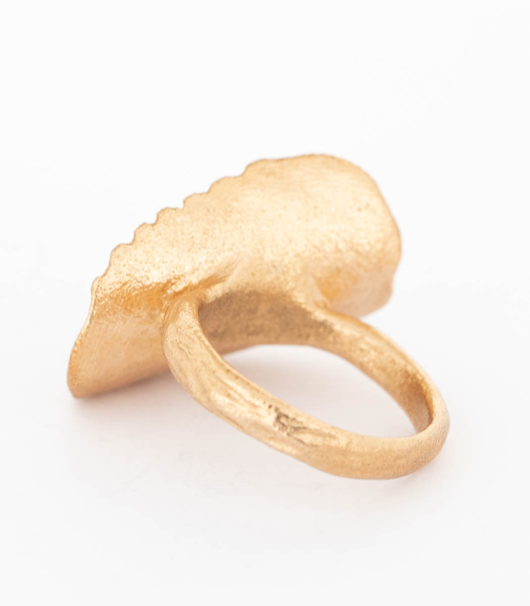 Bronze Ring Muschel Gr.55